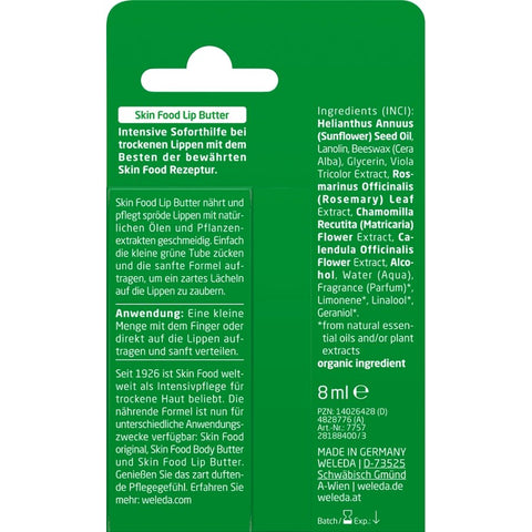 WELEDA Skin Food Lip Butter Organic 8ml