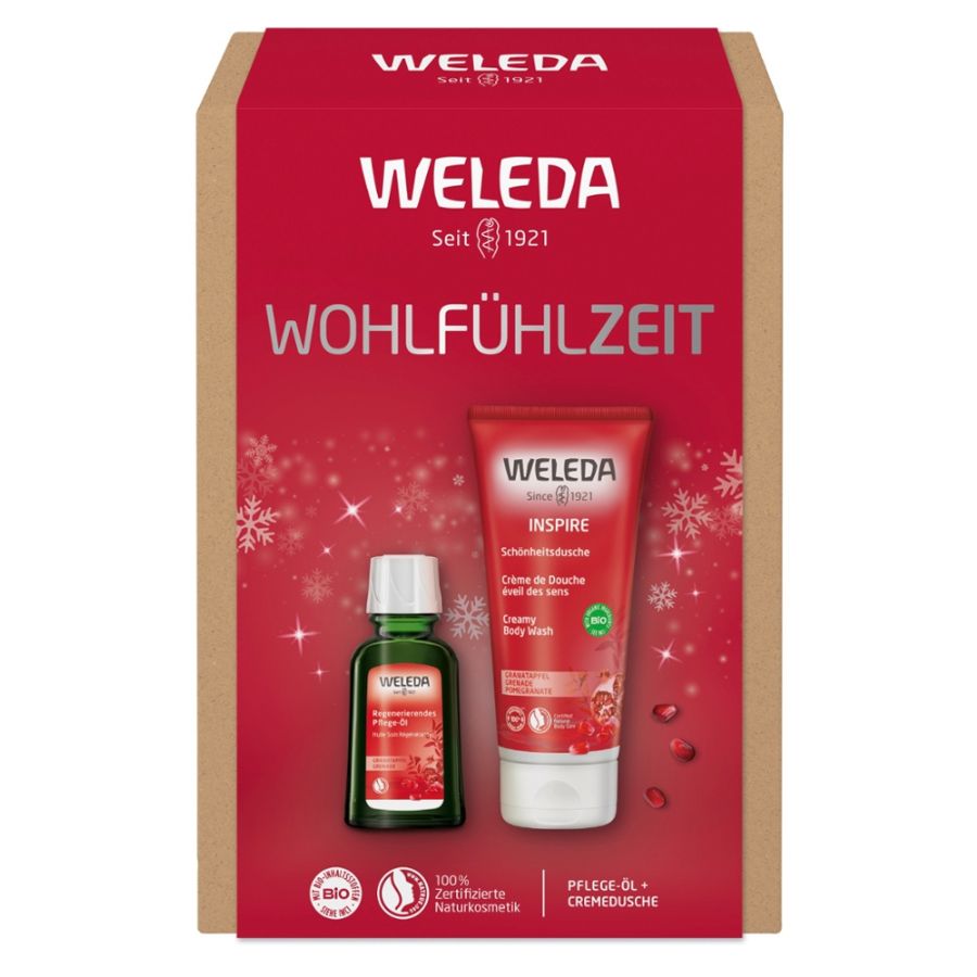 Weleda WOHLFÜHLZEIT Granatapfel Geschenkset Bio