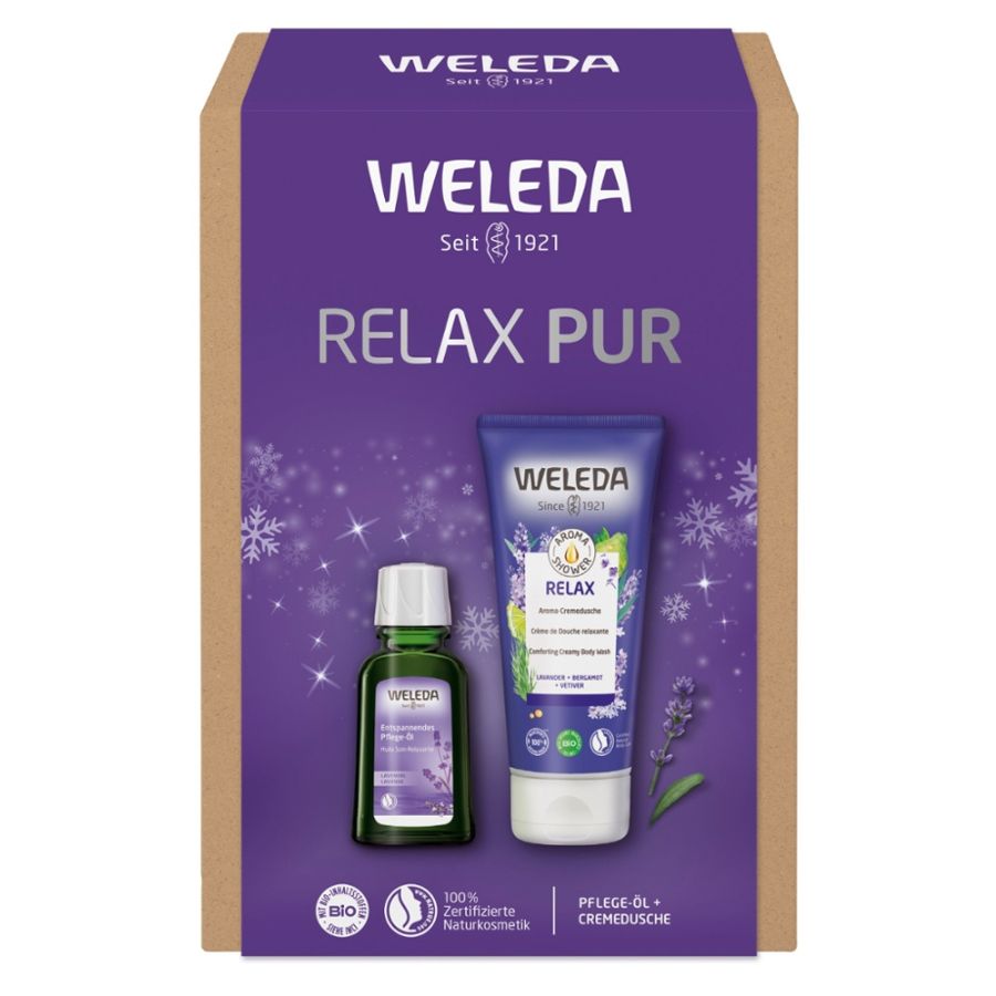 Weleda RELAX PUR Lavendel Geschenkset Bio