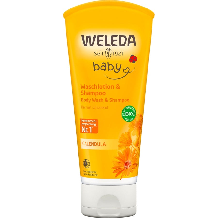 WELEDA Baby Calendula Waschlotion & Shampoo Bio 200ml