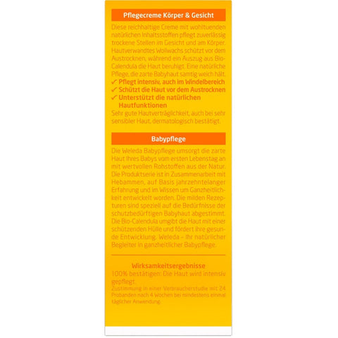 WELEDA Baby Calendula Care Cream Body &amp; Face Organic 30ml