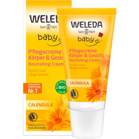 WELEDA Baby Calendula Care Cream Body &amp; Face Organic 30ml