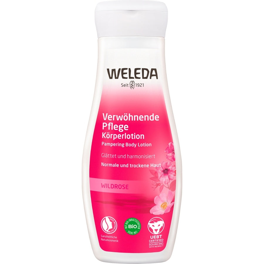 WELEDA Verwöhnende Pflege Körperlotion Wildrose Bio 200ml