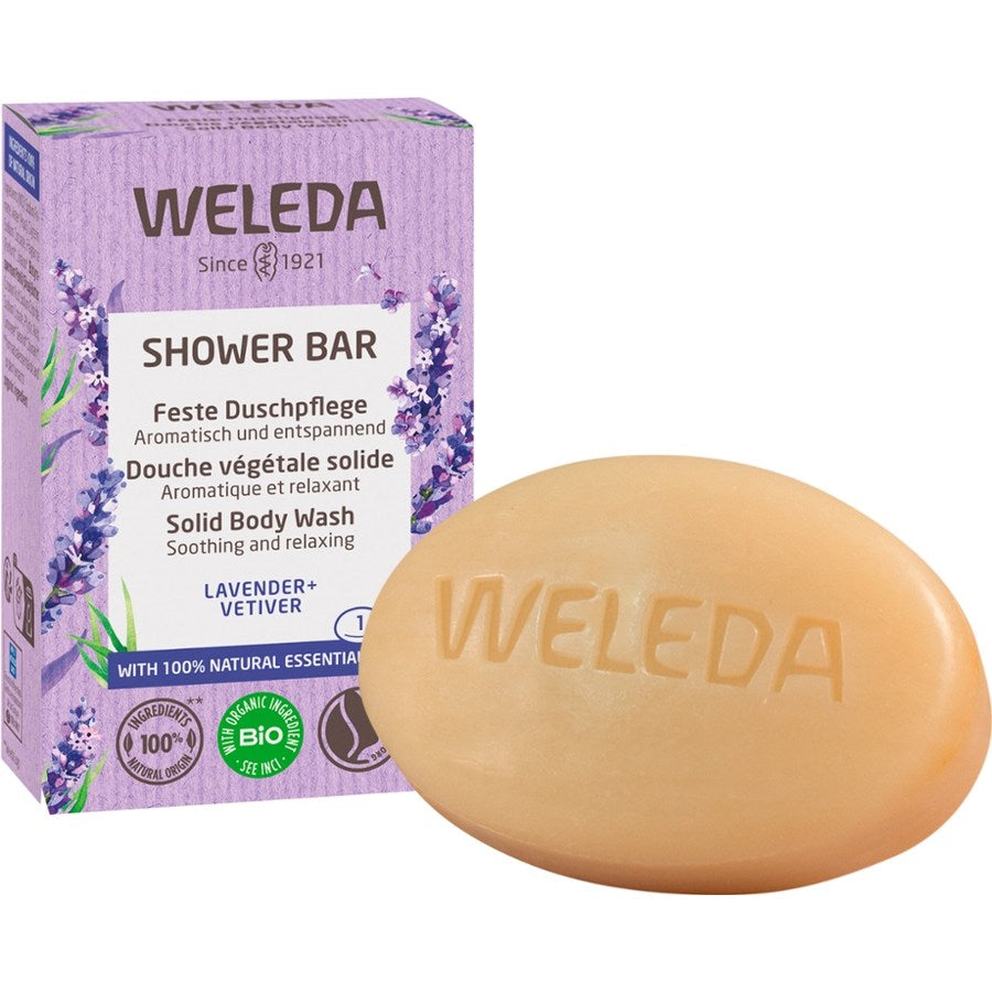 WELEDA Feste Duschpflege Lavender+Vetiver Bio 75g