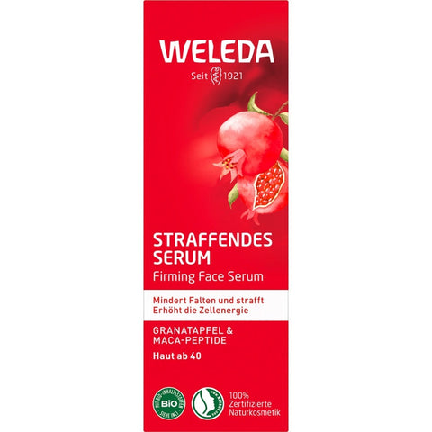 WELEDA Firming Serum Pomegranate &amp; Maca Peptides Organic 30ml