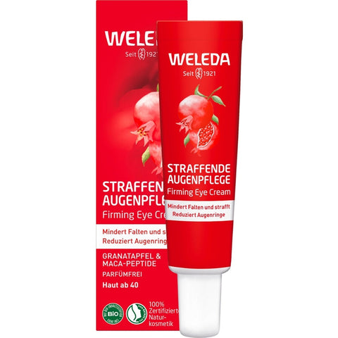 WELEDA Firming Eye Care Pomegranate &amp; Maca Peptides Organic 12ml