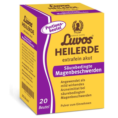 Luvos Heilerde extrafein akut Säurebedingten Magenbeschwerden 130g, 20 Beutel