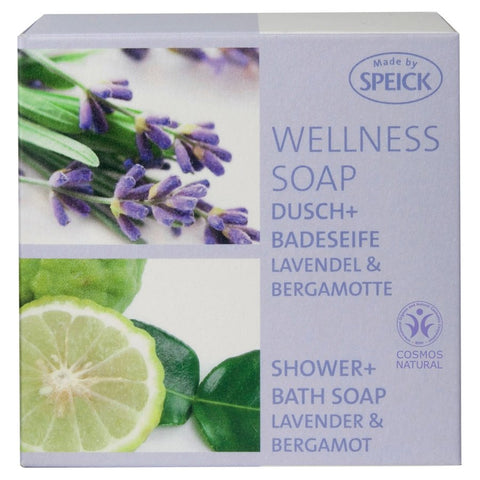 Speick Wellness Soap – Dusch- & Badeseife Lavendel & Bergamotte Bio, 200g