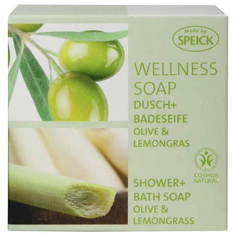 Speick Wellness Soap – Dusch- & Badeseife Olive & Lemongras Bio, 200g