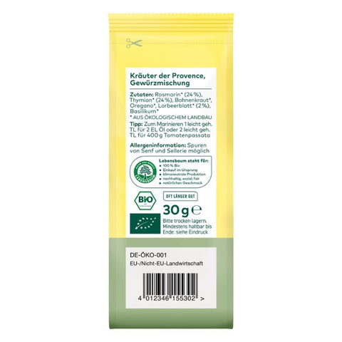 Lebensbaum Herbs of Provence, cut and dried organic 30g
