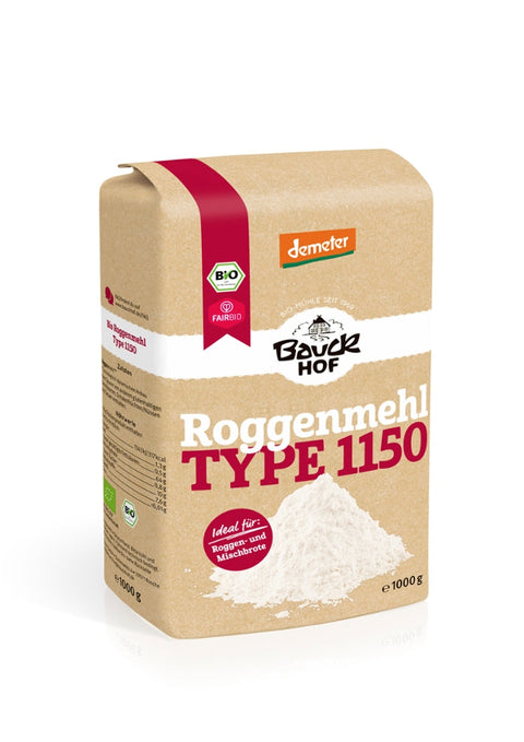Bauck Mühle Rye Flour Type 1150 Demeter Organic 1kg
