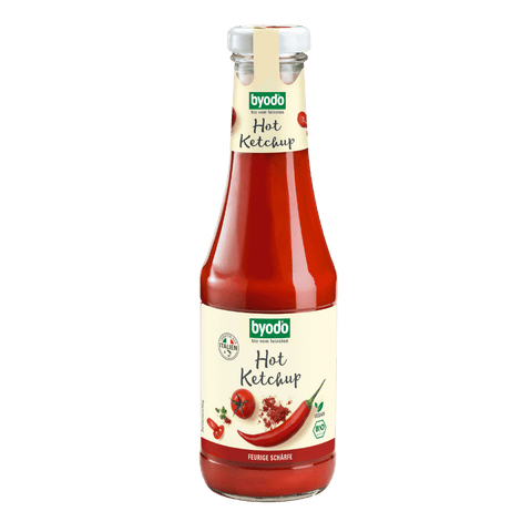 BYODO Hot Ketchup 500ml Bio MHD 27.03.2026