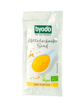 BYODO Mittelscharfer Senf (15ml Portionsbeutel) Bio