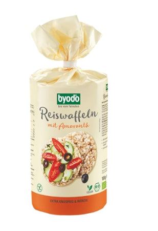BYODO Bio Reiswaffeln mit Amaranth 100g