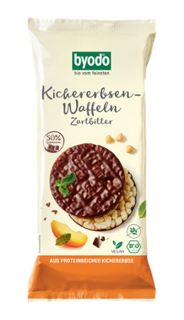 BYODO Kichererbsen-Waffeln Zartbitter 65g