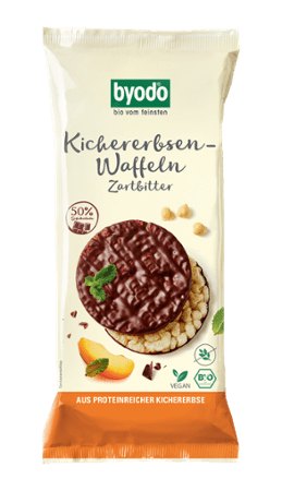 BYODO Kichererbsen-Waffeln Zartbitter 65g