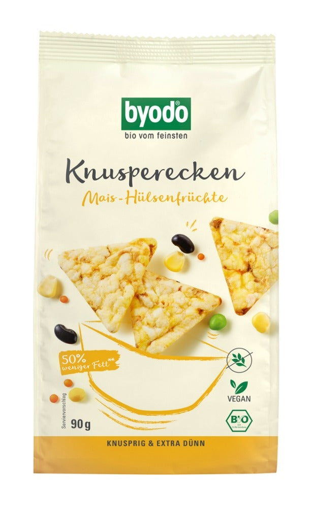BYODO Knusperecken Mais Hülsenfrüchte 90g