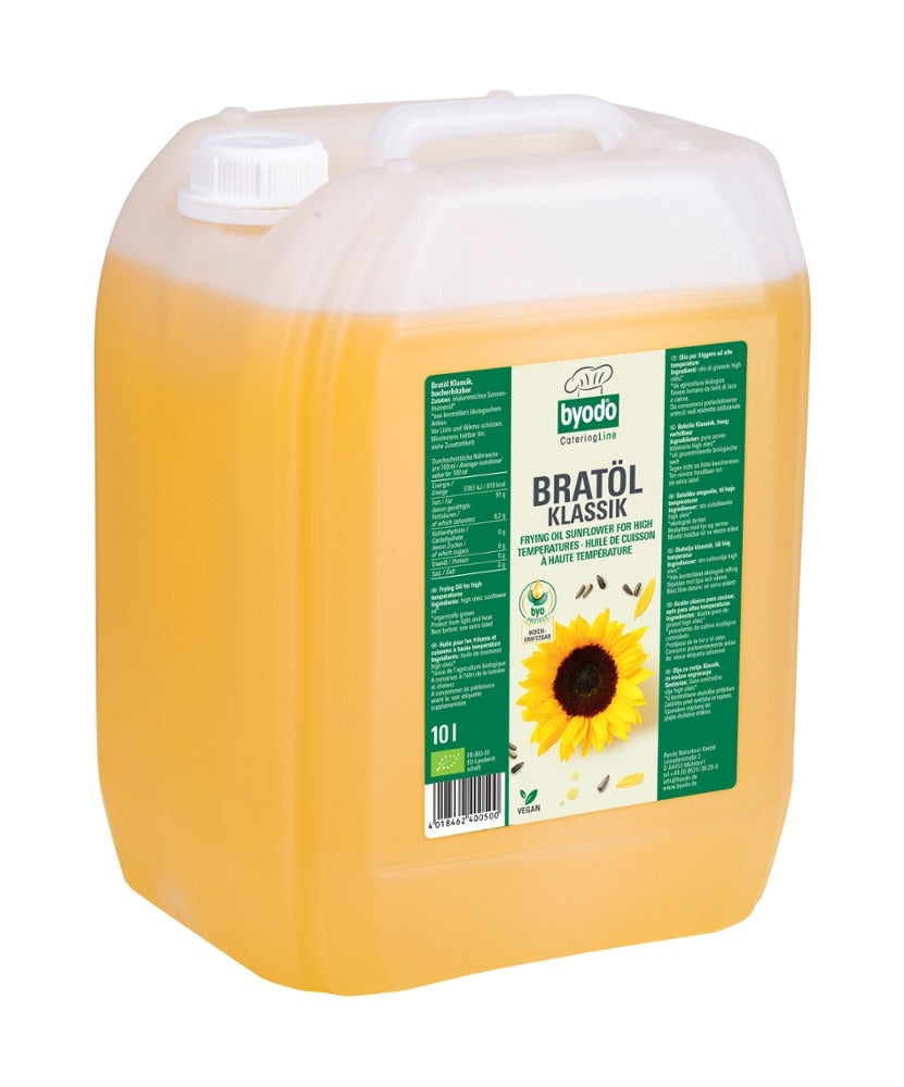 BYODO  Bio Bratöl Klassik 10l aus Sonnenblumenkernen