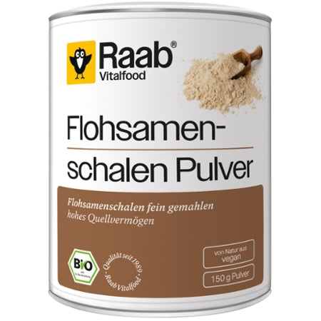 Raab Vitalfood Flohsamenschalen Pulver Bio 150g