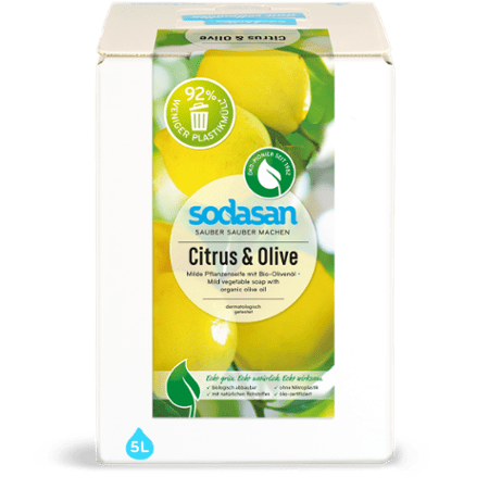 Sodasan Flüssigseife Citrus Olive 5 l Bio