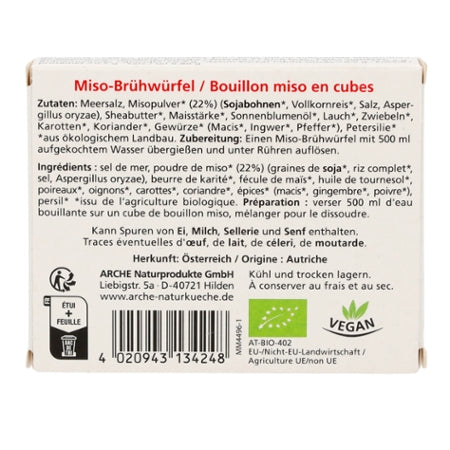 Arche Naturküche Miso Bouillon Cubes (60g)
