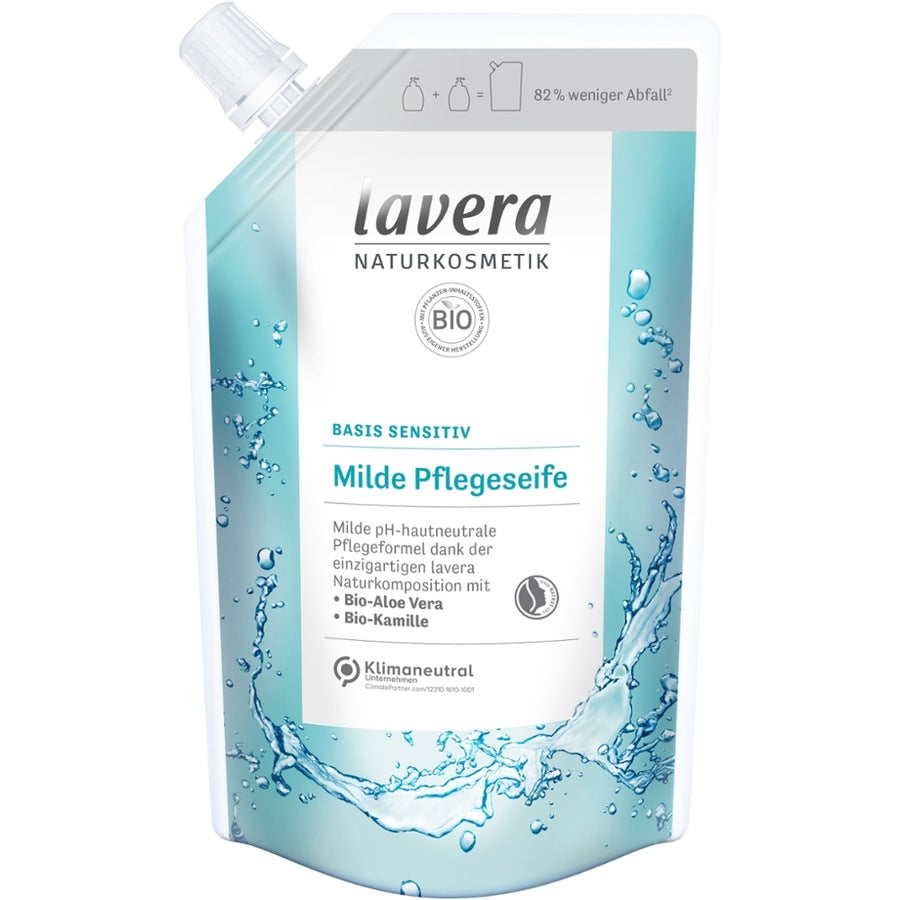 Lavera Nachfüllbeutel basis sensitiv milde Pflegeseife Bio 500ml