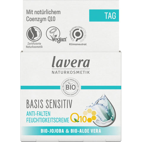 Lavera basis sensitive anti-wrinkle moisturizing cream Q10 organic 50ml