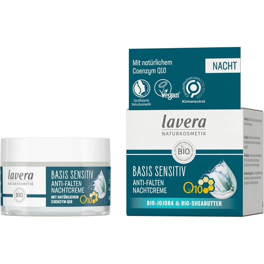 Lavera basis sensitiv Anti-Falten Nachtcreme Q10 Bio 50ml