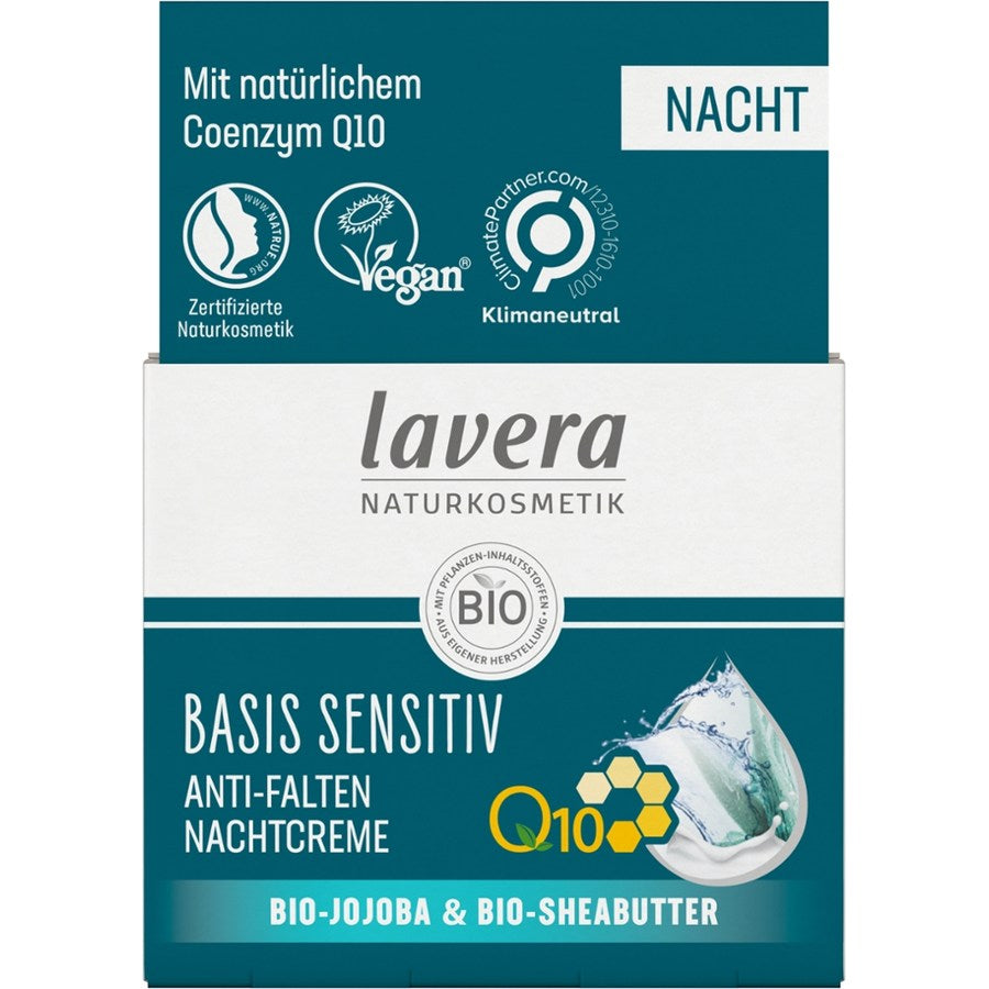 Lavera basis sensitiv Anti-Falten Nachtcreme Q10 Bio 50ml