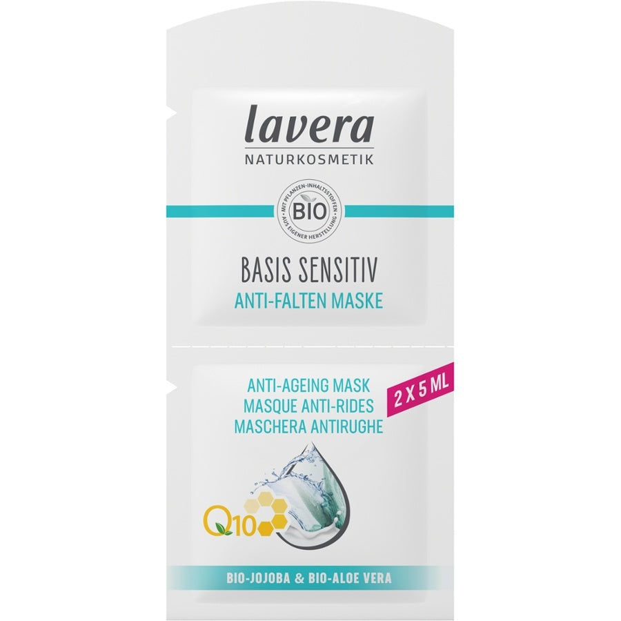 Lavera basis sensitiv Anti-Falten Maske Q10 Bio 2x5ml