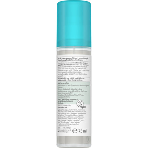 Lavera deodorant spray base sensitive NATURAL &amp; SENSITIVE organic 75ml