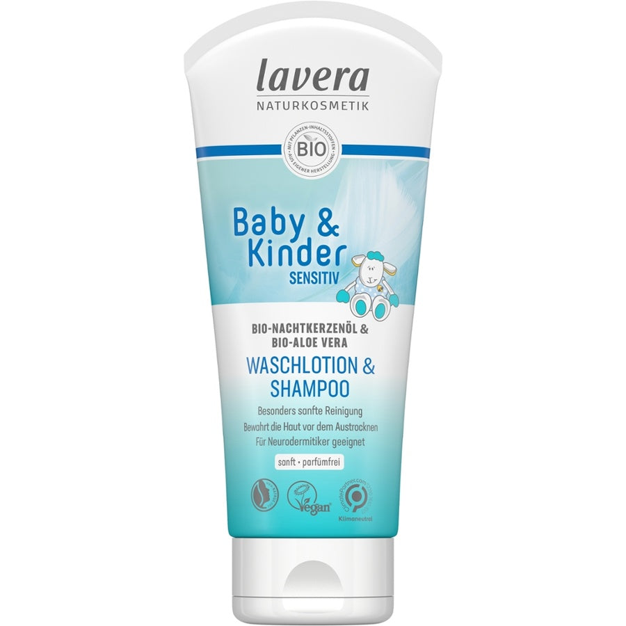 Lavera Baby & Kinder Sensitiv Waschlotion & Shampoo Bio 200ml