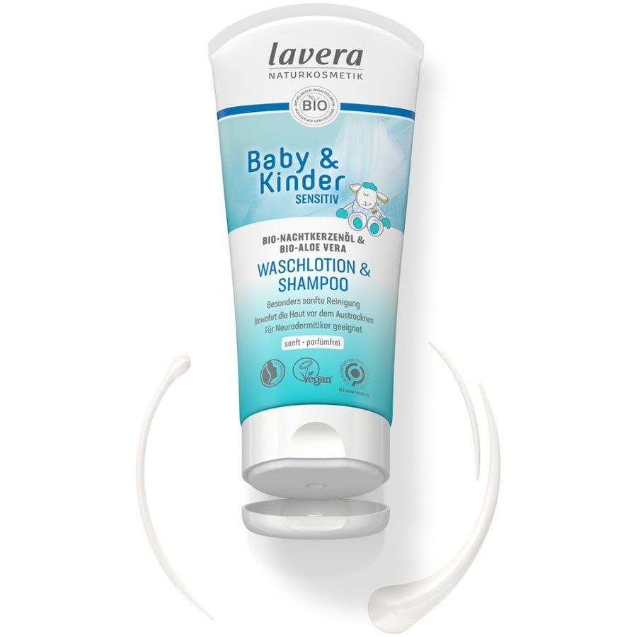 Lavera Baby & Kinder Sensitiv Waschlotion & Shampoo Bio 200ml