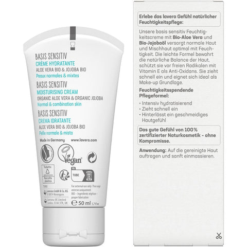 Lavera basis sensitive moisturizing cream organic 50ml