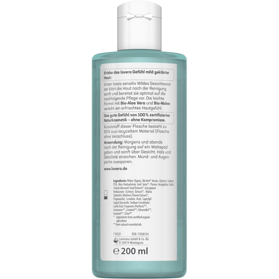 Lavera basis sensitiv Mildes Gesichtswasser Bio 200ml