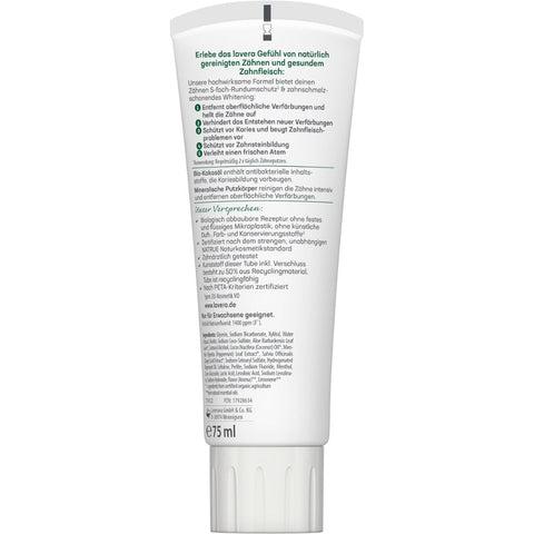 Lavera Toothpaste Sensitive Whitening Organic 75ml