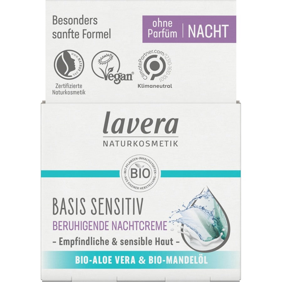 Lavera basis sensitiv Beruhigende Nachtcreme Bio 50ml