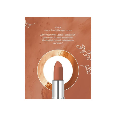 Lavera Comfort Matt Lipstick -Cayenne 01- Organic 4.5g