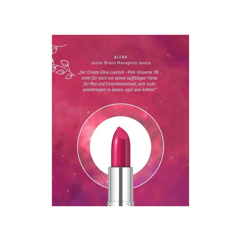Lavera Cream Glow Lipstick -Pink Universe 08- Organic 4.5g