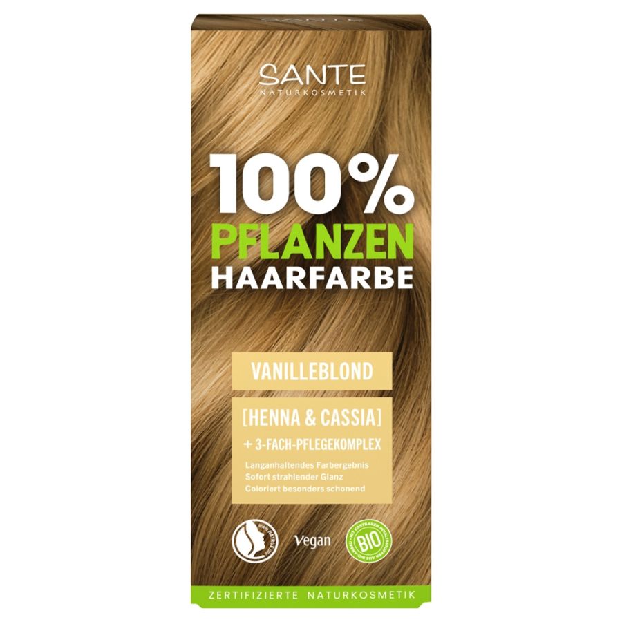 SANTE 100% Pflanzenhaarfarbe mit 3-fach Pflegekomplex VANILLEBLOND 01 Bio 100g