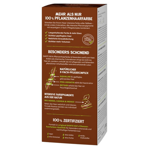 SANTE 100% Pflanzenhaarfarbe mit 3-Fach Pflegekomplex BRONZE 03 Bio 100g