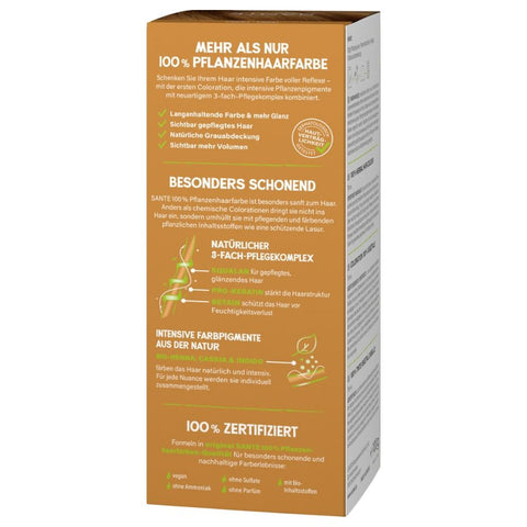 SANTE 100% Pflanzenhaarfarbe mit 3-Fach Pflegekomplex TERRA 04 Bio 100g