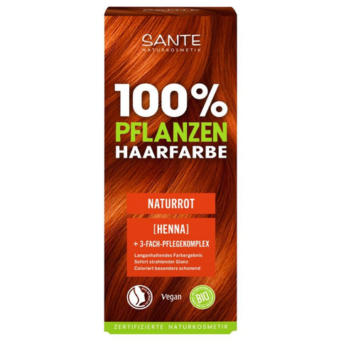 SANTE 100% Pflanzenhaarfarbe mit 3-Fach Pflegekomplex NATURROT 06 Bio 100g