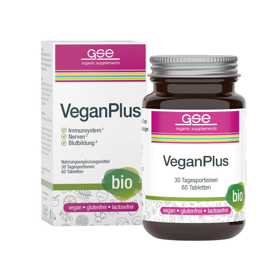 GSE VeganPlus (Bio), 60 Tabl. à 500 mg, 30g