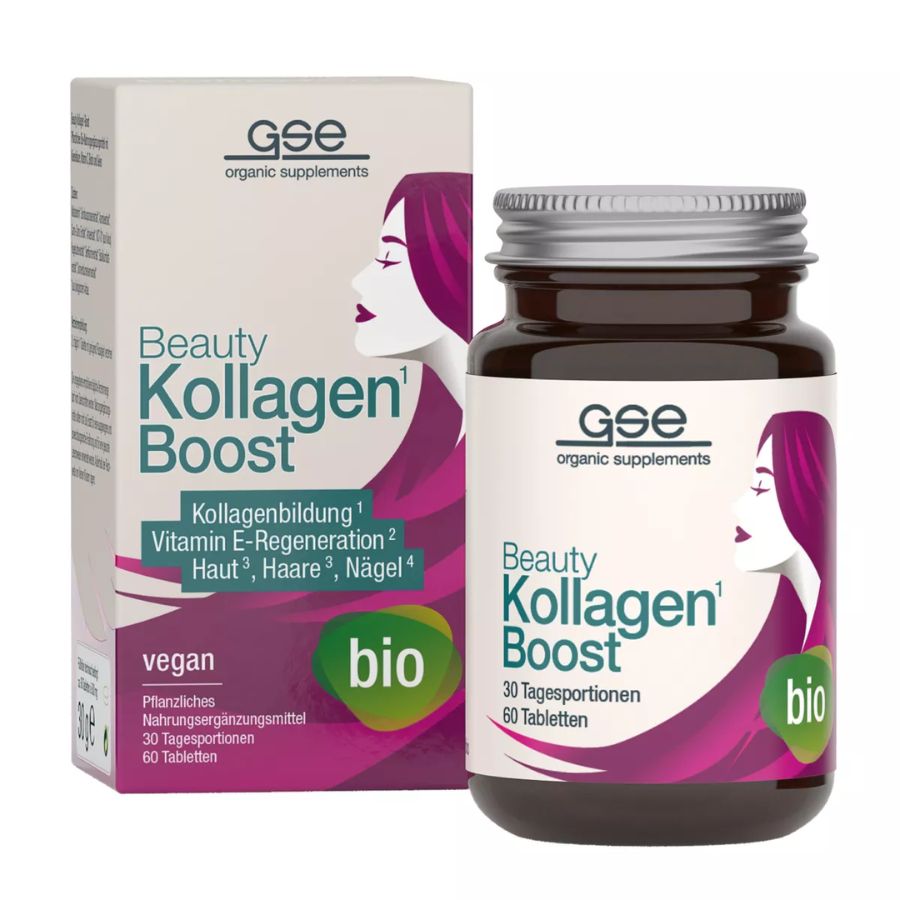 GSE Beauty Kollagen Boost (Bio), 60 Tabl. à 500mg, 30g