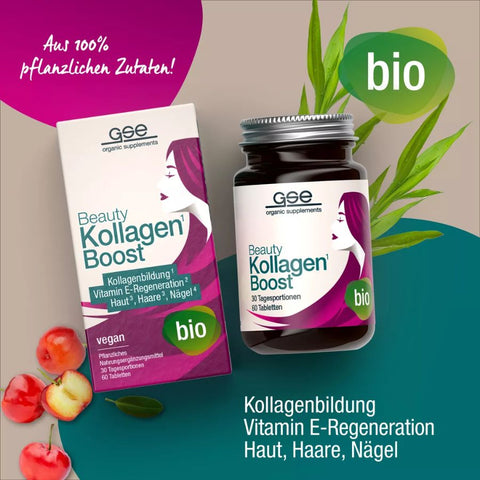 GSE Beauty Kollagen Boost (Bio), 60 Tabl. à 500mg, 30g