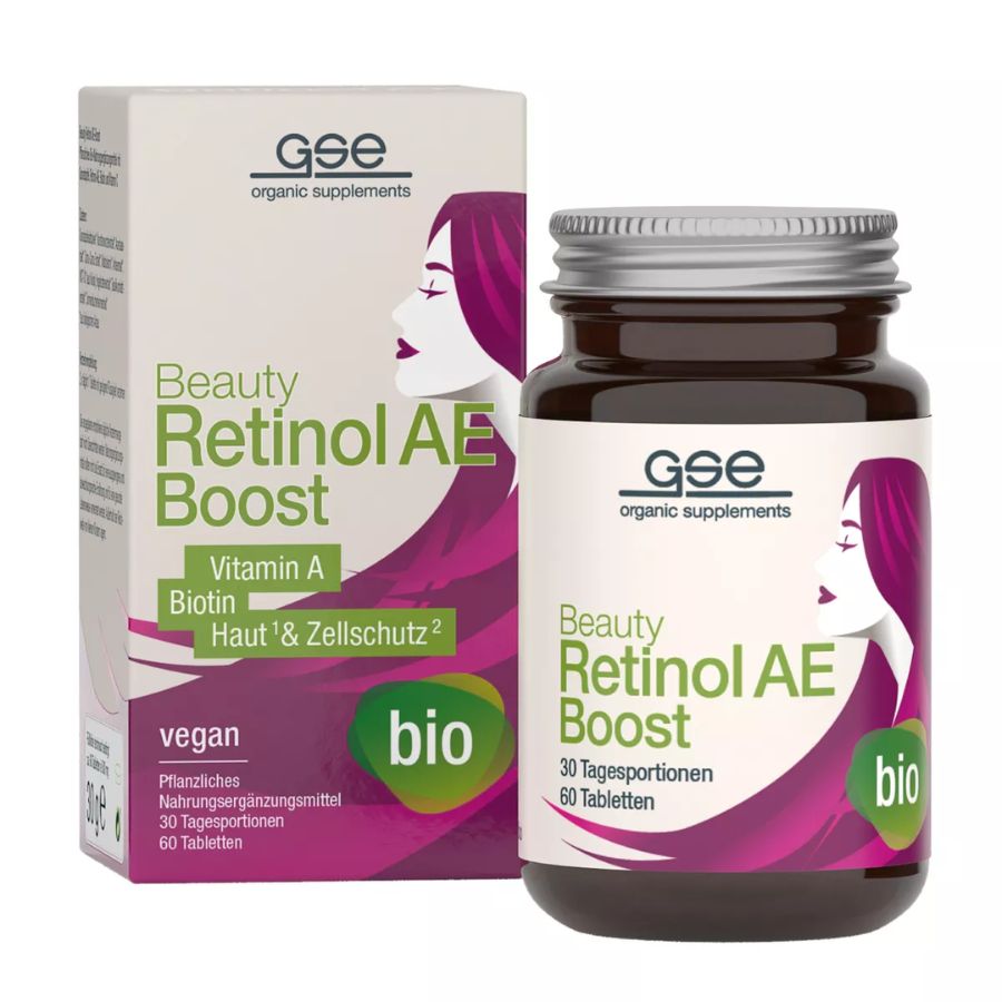 GSE Beauty Retinol AE-Boost (Bio), 60 Tabl. à 500mg, 30g