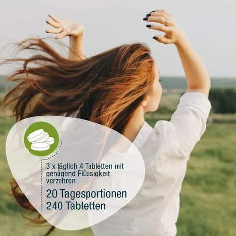 GSE Naturland Bio Spirulina 240 Tabletten à 500 mg , 120gr