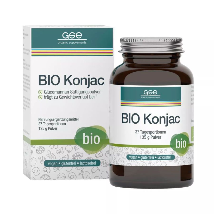 GSE BIO Konjac Glucomannan Sättigungspulver 135g