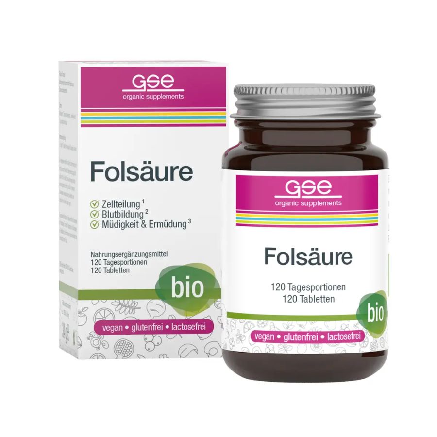 GSE Folsäure Compact (Bio), 120 Tabl. à 280 mg, 34g